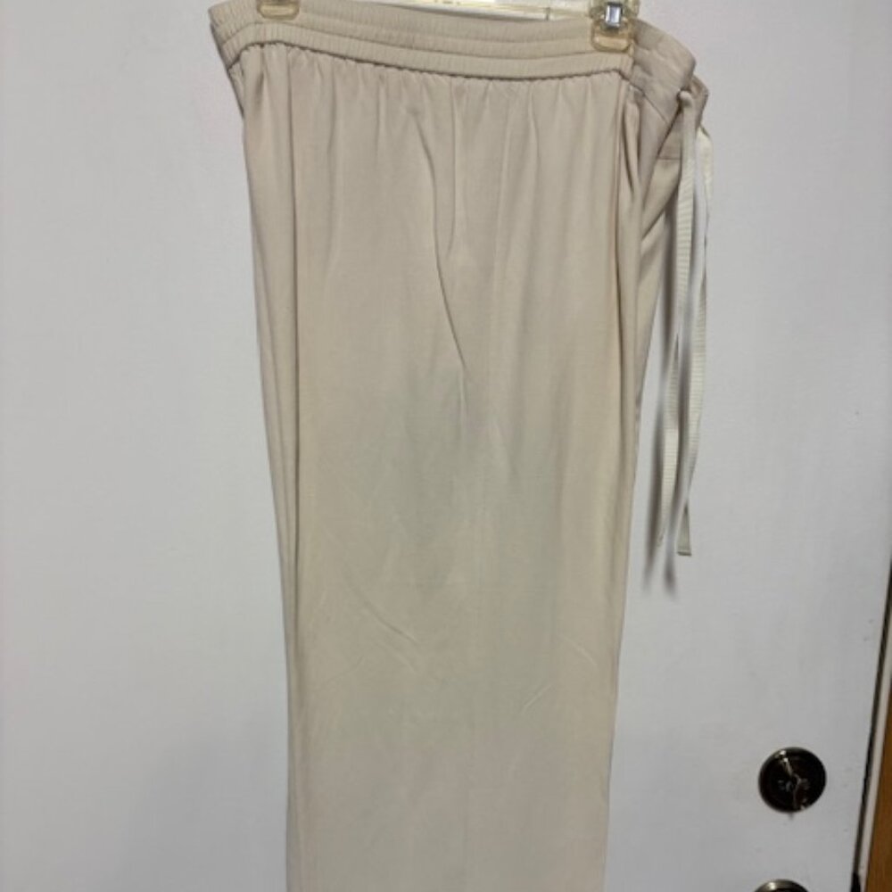 Coldwater Creek Womens Silk & Linen Pull On Ivory Lined Dress Pants. Sz. PM - Picture 3 of 5